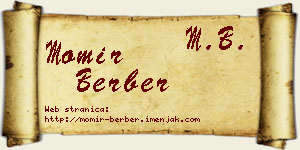 Momir Berber vizit kartica
